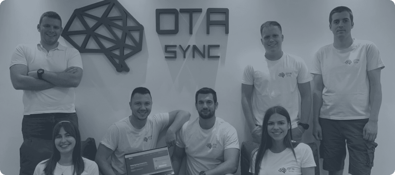 Team photo at OTA Sync office.