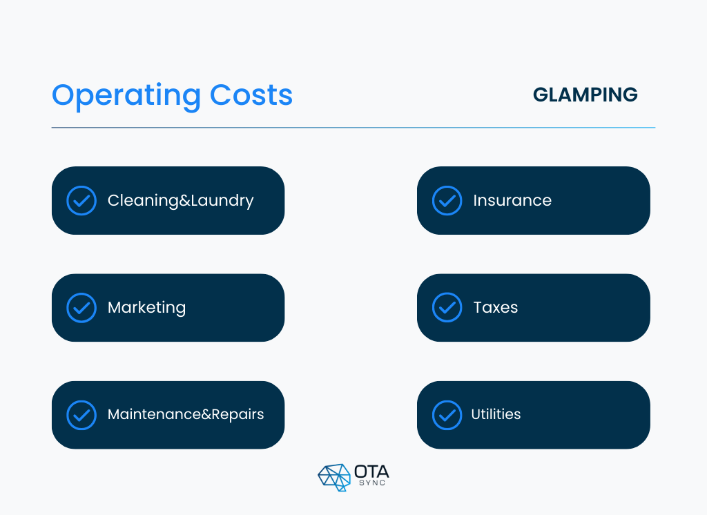 Operating costs of a glaming business. Ways to increase glamping revenue